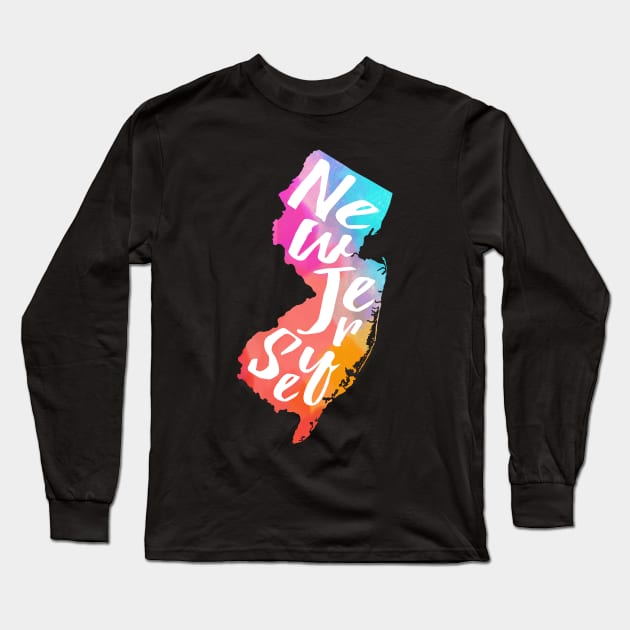 Rainbow New Jersey Long Sleeve T-Shirt by lolosenese